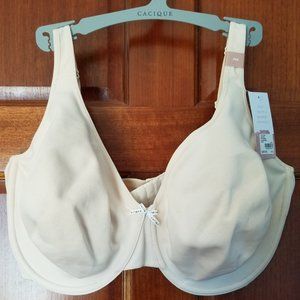 42G Bra Cacique Lane Bryant Unlined Beige Plus Size